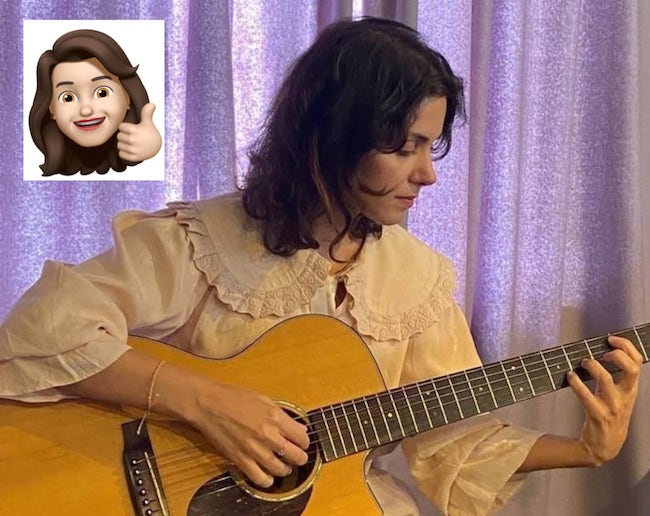 katie and guitar