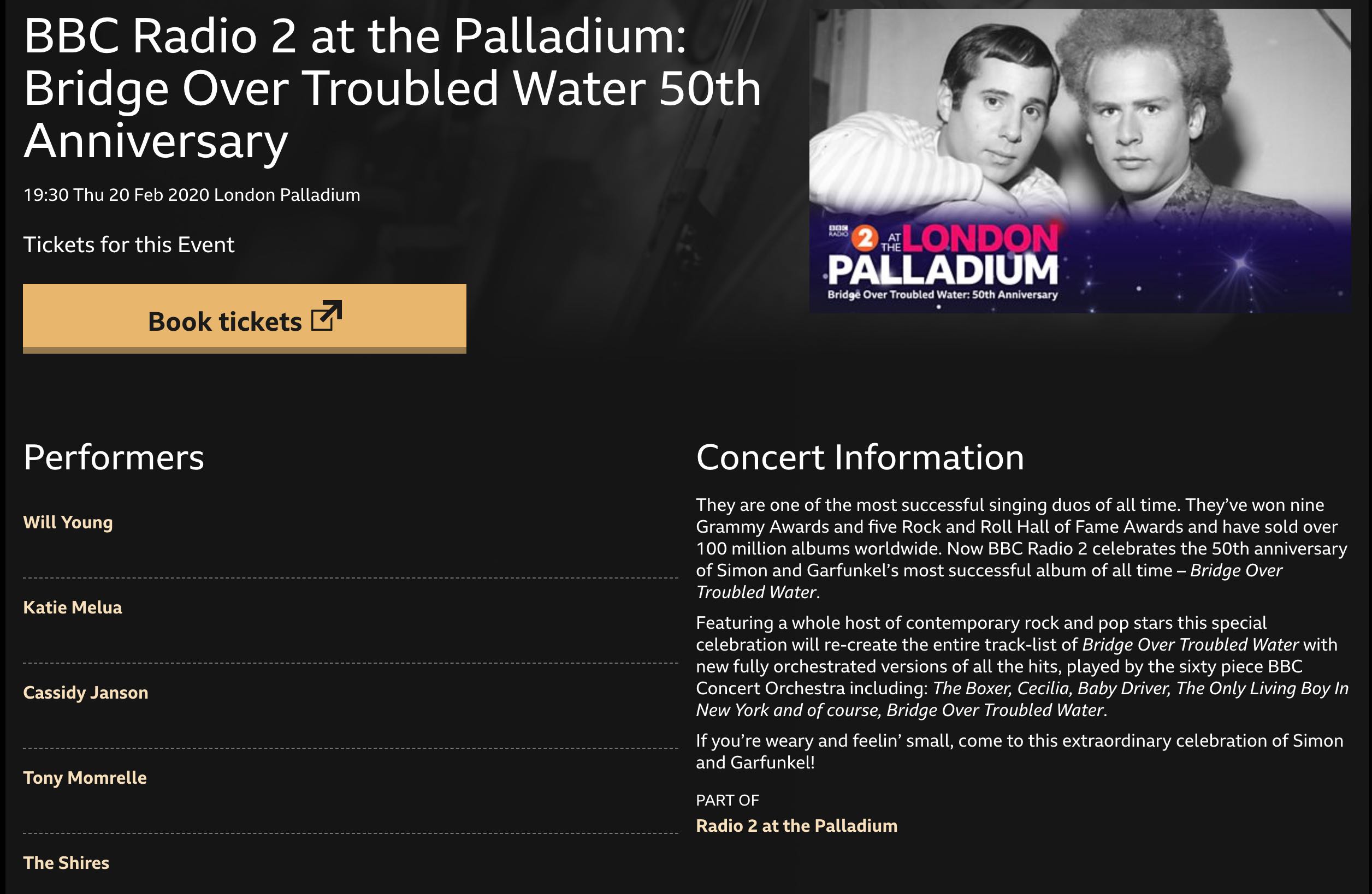 radio two at the palladium