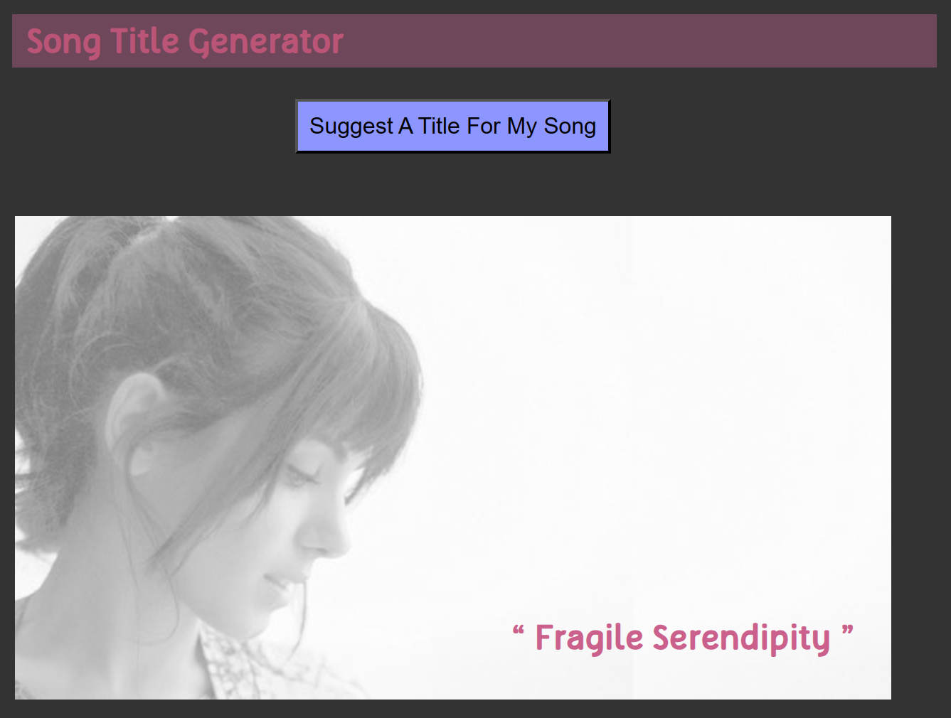 song title generator